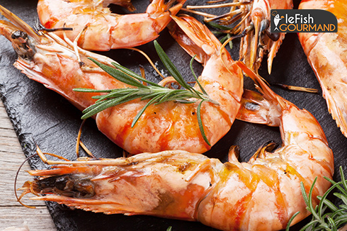 Crevettes sauvages de Méditerranée marinées et sautées à la Provençale 
